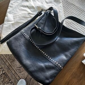 Johnny Was Boho Black Crossbody Bag